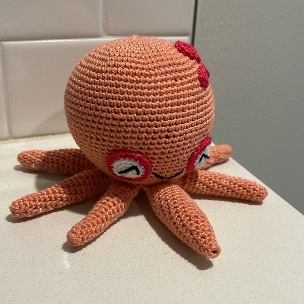 Hand Crafted Octopus 🐙 Amigurumi Crochet Doll Toy Figure Ocean Sea Water Marine - Picture 4 of 10